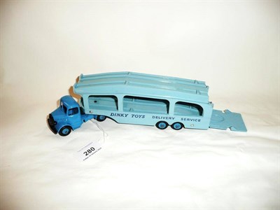 Lot 280 - A Boxed Dinky Supertoys Pullmore Car Transporter with Detachable Loading Ramp No.982, with dark...