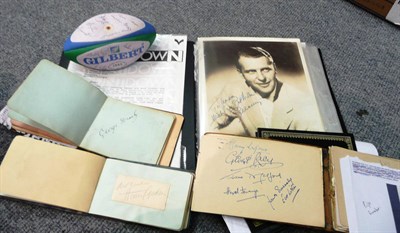 Lot 328 - A Collection of  Mixed Autographs, both on photographs and in autograph books, celebrities...