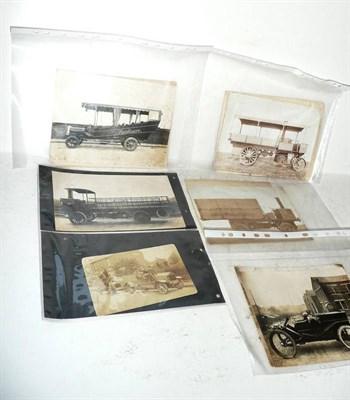 Lot 333 - Twelve Early Black and White and Sepia Photographs of  Leyland Commercial Vehicles, circa early...