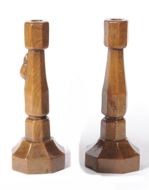 Lot 1647 A Pair of Robert "Mouseman" Thompson Oak