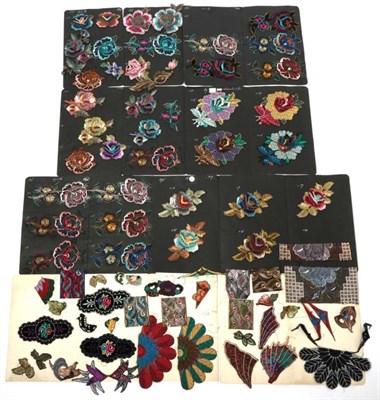 Lot 2062 - A Collection of Appliqué Samples Circa 1930-1950 by Jean Gossein of Gossein Brothers, Laces, Plain
