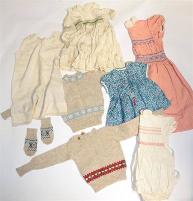 Lot 2032 - Assorted Textiles and Children's Costumes, including Irish linen and Egyptian cotton bed linen,...
