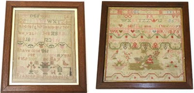 Lot 2080 - A 19th Century Sampler by Frances Boston, Dated May 1828, Aged 12 Years, worked with an...