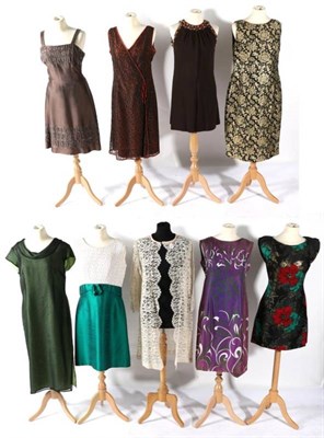 Lot 2125 - Assorted Circa 1960s and Later Cocktail and Evening Wear comprising Herald Fashion sleeveless dress