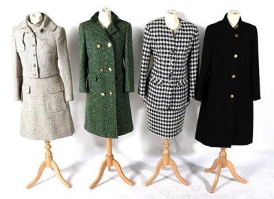 Lot 2129 - Circa 1960s and Later Wool Coats and Suits, comprising a Rodex green double breasted Irish...