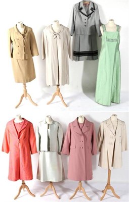 Lot 2138 - Assorted Circa 1960-80s Occasion Wear, comprising a Wendy two piece pale pink shift dress, with...