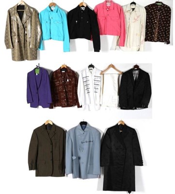 Lot 2143 - Assorted Circa Gentleman's 1970s and Later Suits and Separates, comprising La Rocka! faux snakeskin