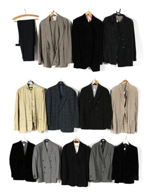 Lot 2144 - Assorted Circa 1970s, 80s and Later Gentleman's Costume, comprising an Austin Reed black and...