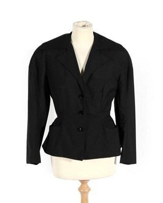Lot 2151 - Vivienne Westwood London 'Gold Label' black wool jacket, wide collar, pockets around the side,...