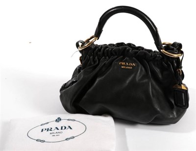 Lot 2262 Prada Black Soft Calf Leather Hobo Lot 2262 Prada Black Soft Calf Leather Hobo