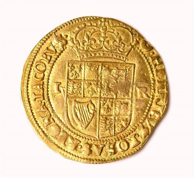 Lot 4 - James I (1603-1625), Double Crown, Second coinage, fifth bust, rev/ crowned shield dividing IR, mm.