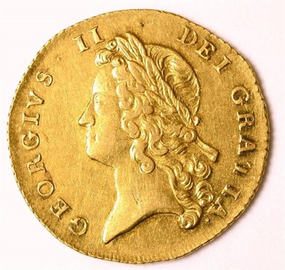 Lot 31 - George II (1727-1760), Two Guineas, 1738, young laur. head left, (S.366B).  Good very fine with...