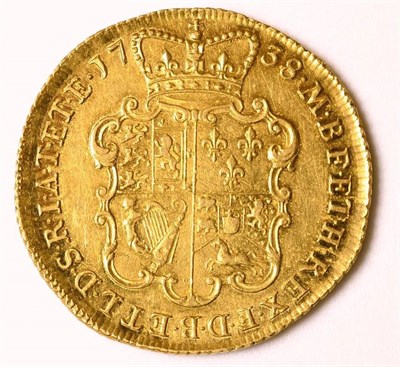 Lot 31 - George II (1727-1760), Two Guineas, 1738, young laur. head left, (S.366B).  Good very fine with...