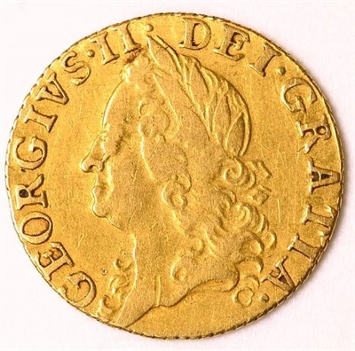 Lot 35 - George II (1727-1760), Half Guinea, 1756, older laureate head left, rev.crowned shield of arms,...