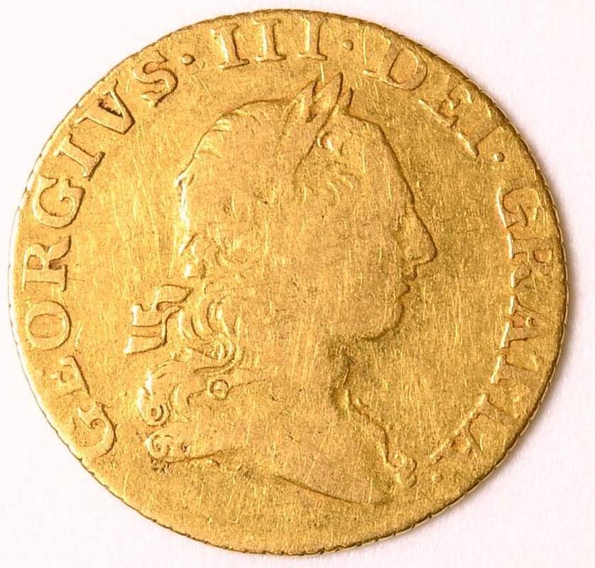 Lot 38 - George III (1760-1820), Half Guinea, 1764, second laureate head right, rev.crowned shield of...