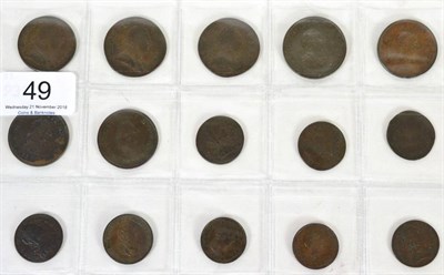 Lot 49 - George III (1760-1820), halfpennies (7), 1770-1772 first issue; 1799 third issue; 1806 (2),...