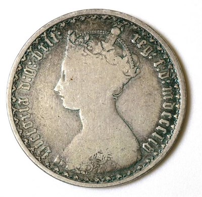 Lot 56 - Victoria (1837-1901), florin, 1854, Gothic type, B1 (S.3891). Only very good but problem free...