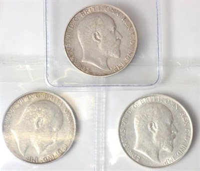 Lot 60 - Edward VII (1901-1910), florins (3), 1902, 1903 and 1904, (S.3981). The first nearly very fine, the