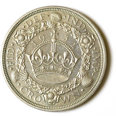 Lot 68 - George V (1910-1936), crown, 1932, fourth coinage, wreath type, modified bare head left,...