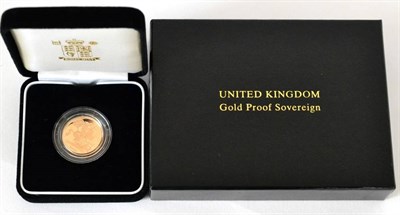 Lot 75 - Elizabeth II (1952-), Gold Proof sovereign, 2004 (S.SC4). FDC in case of issue