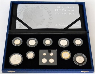 Lot 83 - Elizabeth II (1952-), Silver proof set, 2006, five pounds down to maundy penny (8000 issued),...