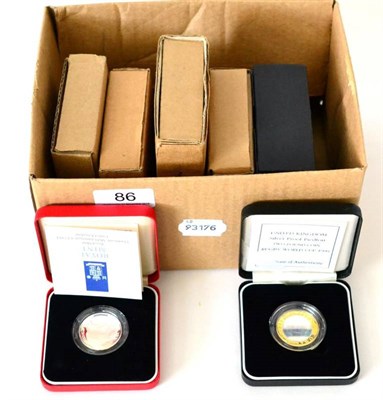 Lot 86 - Elizabeth II (1952-), Silver proof piedfort £2 (8), 1989 2-coin set Bill of Rights/Claim of Right