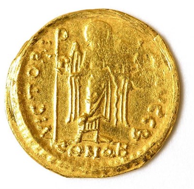 Lot 100 - Byzantine Empire, Gold Solidus of Maurice Tiberius (AD582 - 602), 4.35g, .986 gold (tested &...
