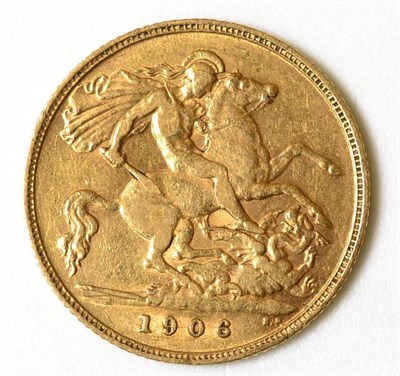 Lot 113 - Edward VII Half Sovereign 1906 GFine/Fine