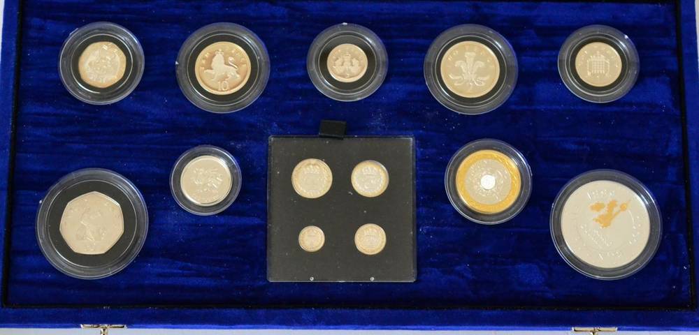 Lot 124 - Millennium Silver Proof Set 2000, a 13-coin set comprising 1p, 2p, 5p, 10p, 20p, 50p, £1, £2...