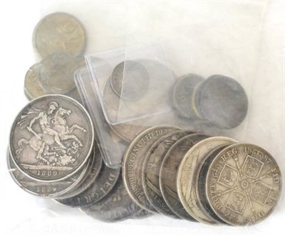 Lot 132 - British silver coins, crowns (12) James II (1685-1688), 1688, second bust, edge QVARTO,...