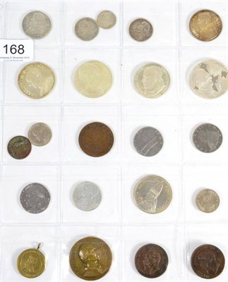 Lot 168 - Vatican & Papal States, Miscellaneous Coins & Medals including: silver coins: 2 lire 1867 XXIIR...
