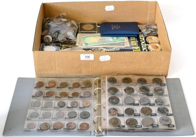 Lot 178 - Miscellaneous Lot comprising: 380+ 19th & 20th century foreign coins of which 46 x silver (wt 280g)