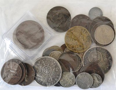 Lot 180 - Miscellaneous coins including Russian Nicholas II (1894-1917) silver rouble, 1901 ?Â•?, St....