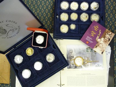 Lot 34 - Part Collection (10 out of 24) of UK and Commonwealth Silver Proof Commemorative Coins issued...