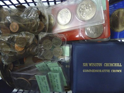 Lot 52 - Miscellaneous Lot, including: 160+ foreign coins (25+ silver), 150 brass barber's tokens "OG...