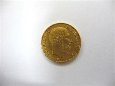 Lot 81 - Belgium Gold Francs 1878, GVF or +