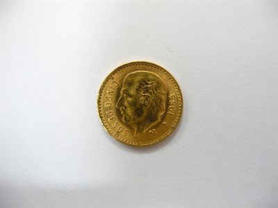 Lot 82 - Mexico Restrike Gold 5 Pesos 1955, AVF
