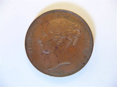 Lot 108 - Penny 1858 OT, good edge, a few light toning spots otherwise virtually flawless surfaces,...