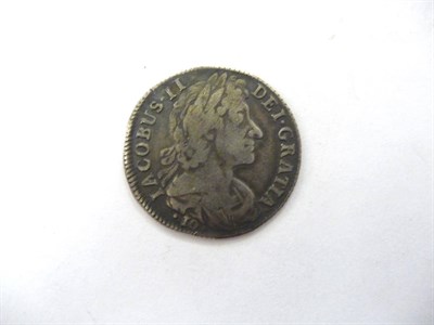 Lot 114 - Scotland: James II silver 10 shillings 1687, contact marks on bust and scrape on rev. otherwise...