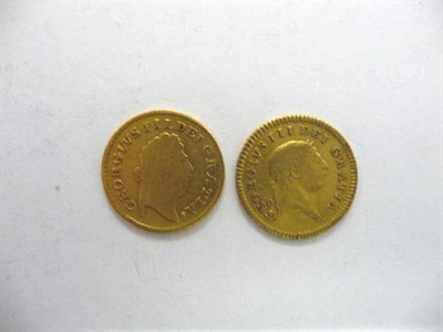 Lot 135 - 2 x Third Guineas, 1800 bust worn Fair otherwise VG and 1804 bust VG, legends better