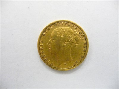 Lot 137 - Sovereign 1876M, hairlines otherwise Fine