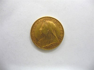 Lot 176 - Sovereign 1901M, minor contact marks/hairlines, GFine/AVF