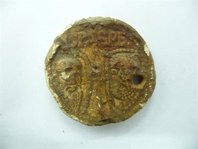 Lot 196 - Papal Bulla, (a lead seal attached to a Papal edict), of Pope Innocent IV (1243-1254AD), obv....