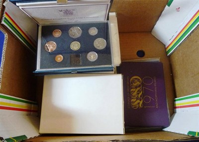 Lot 25 - 11 x Royal Mint Proof Sets, 1970/77/82/83 (x2)/84/85/86/87/88/90 with certificates, in CofI, FDC