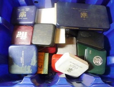 Lot 30 - Miscellaneous Collection of Proof Sets etc, including: Jersey proof set 1966 and double crown...