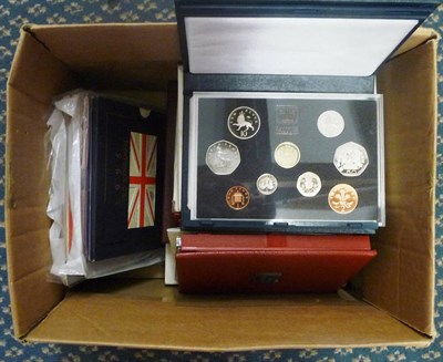 Lot 62 - 2 x Proof Sets: Barbados 1973, Bahamas 1974; 6 x UK Proof Sets 1985/86/92/97/98/2002 (1997 and 1998