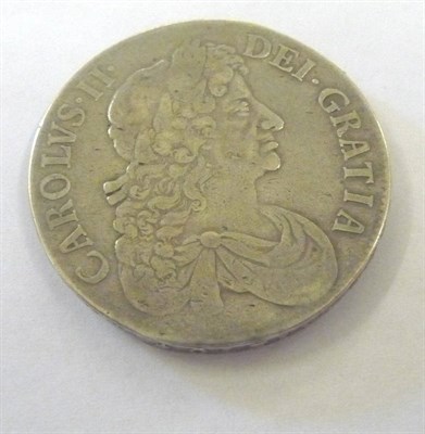 Lot 85 - Charles II Crown 1673, V.QVINTO, minor contact marks, good edge, GFine/AVF