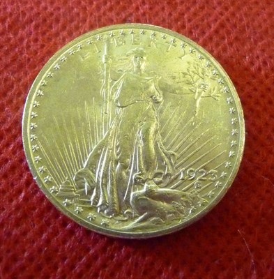 Lot 104 - USA Gold 20 Dollars, 1923 "Saint-Gaudens", minor contact marks, AVF