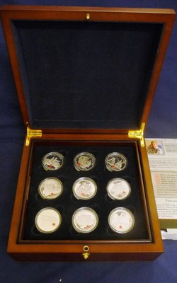 Lot 127 - Complete Collection of 18 x Gibraltar Sterling Silver Proof £5, in the "Route to Victory...