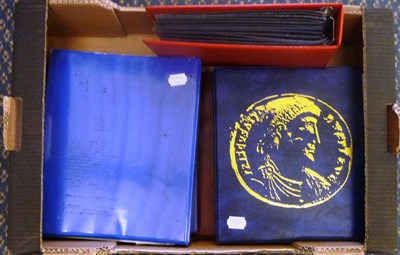 Lot 159 - 5 Albums containing: 250+ 19th and 20th Century Foreign Coins, several silver, 25 x 1st Day...